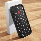 HONTINGA Realme C25S ile Uyumlu Kılıfı Düşüme Önleyici Basitlik Anti Düşme Kamera Korumali Çiçek Siyah Desen Yumuşak Silikon Telefon Kılıfı K2-0066 - 001-Renkli