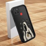 HONTINGA Realme C25S ile Uyumlu Kılıfı Düşüme Önleyici Basitlik Anti Düşme Kamera Korumali Yaratıcı Siyah Desen Yumuşak Silikon Telefon Kılıfı Kadın ve Erkek Için Uygundur K2-0154 - 001-Renkli