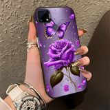 HONTINGA Realme C25S ile Uyumlu Kılıfı Silikon Kenar Sert Arka Düşüme Önleyici Basitlik Anti Düşme Kamera Korumali Manzara Desen Telefon Kılıfı Kadın ve Erkek Için Uygundur K1-0581 - 001-Renkli