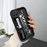 HONTINGA Realme C25Y ile Uyumlu Kılıfı Düşüme Önleyici Basitlik Anti Düşme Kamera Korumali Yaratıcı Siyah Desen Yumuşak Silikon Telefon Kılıfı Kadın ve Erkek Için Uygundur K2-0154 - Renkli