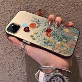 HONTINGA Realme C25Y ile Uyumlu Kılıfı Silikon Kenar Sert Arka Düşüme Önleyici Basitlik Anti Düşme Kamera Korumali Çiçekler Desen Telefon Kılıfı Kadın ve Erkek Için Uygundur K1-0722 - 001-Renkli