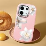 HONTINGA Redmi Note 13 Pro 5g ile Uyumlu Kılıf Kamera Korumalı Düşüme Önleyici Kamera Koruyucu Pembe Yumuşak Silikon Couple Telefon Kılıfı Çiçekli Desenli K4-0453