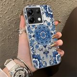 HONTINGA Redmi Note 13 Pro 5g ile Uyumlu Kılıf Silikon Kenar Sert Arka Kamera Koruyucu Basitlik Anti Düşme Kamera Korumalı Fars Desen Couple Telefon Kılıfı Kadın ve Erkek Için Uygundur K1-1369 - Beyaz