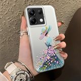 HONTINGA Redmi Note 13 Pro 5g ile Uyumlu Kılıf Silikon Kenar Sert Arka Kamera Koruyucu Basitlik Anti Düşme Kamera Korumalı Güzel Kadın Desen Couple Telefon Kılıfı Kadın ve Erkek Için Uygundur K1-1353 - Beyaz