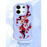 HONTINGA Redmi Note 13 Pro 5g Uyumlu Kılıf Düşüme Önleyici Basitlik Anti Düşme Kamera Koruyucu Basit Mavi Yumuşak Silikon Couple Telefon Kılıfı Çiçekli Desen K9-0256