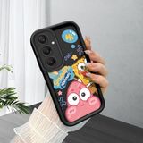 HONTINGA Samsung Galaxy A24 ile Uyumlu Kılıfı Düşüme Önleyici Basitlik Anti Düşme Kamera Korumali Siyah Sünger Bob Desen Yumuşak Silikon Telefon Kılıfı Kadın ve Erkek Için Uygundur K2-0264 - Renkli