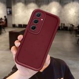 HONTINGA Samsung Galaxy A55 ile Uyumlu Kılıfı Düşüme Önleyici Basitlik Anti Düşme Kamera Korumali Kiraz Bordo Desen Yumuşak Silikon Telefon Kılıfı Kadın ve Erkek Için Uygundur K2-7056 - 001-Renkli