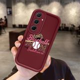 HONTINGA Samsung Galaxy A55 ile Uyumlu Kılıfı Düşüme Önleyici Basitlik Anti Düşme Kamera Korumali Moda Bordo Desen Yumuşak Silikon Telefon Kılıfı Kadın ve Erkek Için Uygundur K2-7129 - 001-Renkli