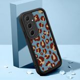 HONTINGA Samsung Galaxy A55 ile Uyumlu Kılıfı Düşüme Önleyici Basitlik Anti Düşme Kamera Korumali Pardalı Siyah Desen Yumuşak Silikon Telefon Kılıfı Kadın ve Erkek Için Uygundur K2-0237 - Renkli