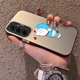 HONTINGA Samsung Galaxy A55 ile Uyumlu Kılıfı Silikon Kenar Sert Arka Düşüme Önleyici Basitlik Anti Düşme Kamera Korumali Doraemon Desen Telefon Kılıf Kadın ve Erkek Için Uygundur K1-0577 - 001-Renkli