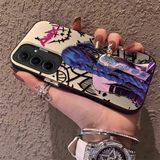 HONTINGA Samsung Galaxy A55 ile Uyumlu Kılıfı Silikon Kenar Sert Arka Düşüme Önleyici Basitlik Anti Düşme Kamera Korumali Ninja Desen Telefon Kılıf Kadın ve Erkek Için Uygundur K1-0586 - 001-Renkli