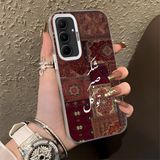 HONTINGA Samsung Galaxy A55 ile Uyumlu Kılıfı Silikon Kenar Sert Arka Düşüme Önleyici Basitlik Anti Düşme Kamera Korumali Retro Desen Telefon Kılıfı Kadın ve Erkek Için Uygundur K1-0616 - Renkli