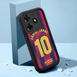 HONTINGA Tecno Spark 10 Pro 4g ile Uyumlu Kılıfı Düşüme Önleyici Basitlik Anti Düşme Kamera Korumali Futbol Yıldızı Siyah Desen Yumuşak Silikon Telefon Kılıfı Kadın ve Erkek Için Uygundur K2-0253 - Renkli