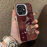 HONTINGA Tecno Spark 10 Pro 4g ile Uyumlu Kılıfı Silikon Kenar Sert Arka Düşüme Önleyici Basitlik Anti Düşme Kamera Korumali Retro Desen Telefon Kılıfı Kadın ve Erkek Için Uygundur K1-0616 - Renkli