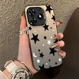 HONTINGA Tecno Spark 10 Pro 4g ile Uyumlu Kılıfı Silikon Kenar Sert Arka Düşüme Önleyici Basitlik Anti Düşme Kamera Korumali Yıldız ve Ay Desen Telefon Kılıfı Kadın ve Erkek Için Uygundur K1-0458 - 001-Renkli