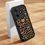 HONTINGA Tecno Spark 10 Pro ile Uyumlu Kılıfı Düşüme Önleyici Basitlik Anti Düşme Kamera Korumali Pardalı Kalp Siyah Desen Yumuşak Silikon Telefon Kılıfı Kadın ve Erkek Için Uygundur K2-0250 - 001-Renkli