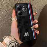 Hontinga Tecno Spark 10 Pro Spark Go 2024 Uyumlu Kılıfı Silikon Kenar Sert Arka Düşüme Önleyici Basitlik Anti Düşme Kamera Korumali Bmw Desen Telefon Kılıfı K1-0587 - 001-Renkli - Tecno Spark Go 2024