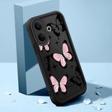 HONTINGA Vıvo V60 Lite ile Uyumlu Kılıfı Düşüme Önleyici Basitlik Anti Düşme Kamera Korumali Şirin Kedi Kelebek Siyah Desen Yumuşak Silikon Telefon Kılıfı Kadın ve Erkek Için Uygundur K2-0411 - Renkli - VIVO V60 Lite