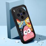HONTINGA Vivo X300 ile Uyumlu Kılıfı Düşüme Önleyici Basitlik Anti Düşme Kamera Korumali Şirin Kedi Siyah Sünger Bob Desen Yumuşak Silikon Telefon Kılıfı Kadın ve Erkek Için Uygundur K2-0264 - Renkli