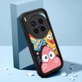 HONTINGA Vivo X300 Pro ile Uyumlu Kılıfı Düşüme Önleyici Basitlik Anti Düşme Kamera Korumali Şirin Kedi Siyah Sünger Bob Desen Yumuşak Silikon Telefon Kılıfı Kadın ve Erkek Için Uygundur K2-0264 - Renkli
