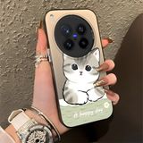 HONTINGA Vivo X300 Pro ile Uyumlu Kılıfı Silikon Kenar Sert Arka Düşüme Önleyici Basitlik Anti Düşme Kamera Korumali Kedi Desen Telefon Kılıfı Kadın ve Erkek Için Uygundur K1-0852 - 001-Renkli