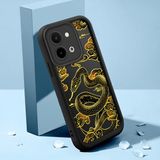 HONTINGA Vivo Y28 ile Uyumlu Kılıfı Düşüme Önleyici Basitlik Anti Düşme Kamera Korumali Şirin Kedi Yılan Siyah Desen Yumuşak Silikon Telefon Kılıfı Kadın ve Erkek Için Uygundur K2-0150 - Renkli