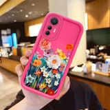 HONTINGA Xiaomi Mi 12 Lite ile Uyumlu Kılıfı Düşüme önleyici Basitlik Anti Düşme Kamera Korumali şirin çiçek Desen Gül Kırmızı Yumuşak Silikon Telefon Kılıfı Kadın ve erkek için uygundur K8-0092 - Renkli