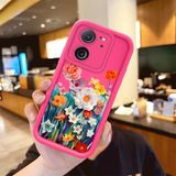 HONTINGA Xiaomi Mi 13T ile Uyumlu Kılıfı Düşüme önleyici Basitlik Anti Düşme Kamera Korumali şirin çiçek Desen Gül Kırmızı Yumuşak Silikon Telefon Kılıfı Kadın ve erkek için uygundur K8-0092 - Renkli