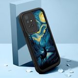 HONTINGA Xiaomi Redmi 10 ile Uyumlu Kılıfı Düşüme Önleyici Basitlik Anti Düşme Kamera Korumali Hayvan Siyah Desen Yumuşak Silikon Telefon Kılıfı Kadın ve Erkek Için Uygundur K2-0247 - Renkli