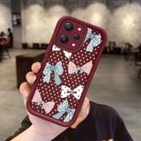 HONTINGA Xiaomi Redmi 12 ile Uyumlu Kılıfı Düşüme Önleyici Basitlik Anti Düşme Kamera Korumali Vintage Bow Bordo Desen Yumuşak Silikon Telefon Kılıfı Kadın ve Erkek Için Uygundur K2-7084 - 001-Renkli