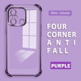 HONTINGA Xiaomi Redmi 12C ile Uyumlu Şeffaf Kılıfı Düşüme Önleyici Basitlik Anti Düşme Kamera Korumali Desen Yumuşak Silikon Telefon Kılıfı Kadın ve Erkek Için Uygundur K3-0000 - Mor