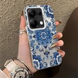 HONTINGA Xiaomi Redmi Note 13 Pro 4g ile Uyumlu Kılıf Silikon Kenar Sert Arka Kamera Koruyucu Basitlik Anti Düşme Kamera Korumalı Fars Desen Couple Telefon Kılıfı Kadın ve Erkek Için Uygundur K1-1369 - Beyaz
