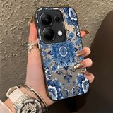 HONTINGA Xiaomi Redmi Note 13 Pro 4g ile Uyumlu Kılıf Silikon Kenar Sert Arka Kamera Koruyucu Basitlik Anti Düşme Kamera Korumalı Fars Desen Couple Telefon Kılıfı Kadın ve Erkek Için Uygundur K1-1369 - Siyah