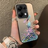 HONTINGA Xiaomi Redmi Note 13 Pro 4g ile Uyumlu Kılıf Silikon Kenar Sert Arka Kamera Koruyucu Basitlik Anti Düşme Kamera Korumalı Güzel Kadın Desen Couple Telefon Kılıfı Kadın ve Erkek Için Uygundur K1-1353 - Siyah