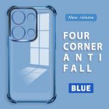 HONTINGA Xiaomi Redmi Note 13 Pro 4g ile Uyumlu Şeffaf Kılıfı Düşüme Önleyici Basitlik Anti Düşme Kamera Korumali Desen Yumuşak Silikon Telefon Kılıfı Kadın ve Erkek Için Uygundur K3-0000 - Mavi