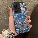 HONTINGA Xiaomi Redmi Note 13 Pro Plus 5g ile Uyumlu Kılıf Silikon Kenar Sert Arka Kamera Koruyucu Basitlik Anti Düşme Kamera Korumalı Fars Desen Couple Telefon Kılıfı Kadın ve Erkek Için Uygundur K1-1369 - Siyah