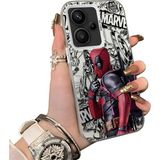 HONTINGA Xiaomi Redmi Note 13 Pro Plus 5g ile Uyumlu Kılıf Silikon Kenar Sert Arka Kamera Koruyucu Basitlik Anti Düşme Kamera Korumalı Spiderman Desen Couple Telefon Kılıfı Kadın ve Erkek Için Uygundur K1-1902 - Beyaz