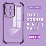 HONTINGA Xiaomi Redmi Note 13 Pro Plus 5g ile Uyumlu Şeffaf Kılıfı Düşüme Önleyici Basitlik Anti Düşme Kamera Korumali Desen Yumuşak Silikon Telefon Kılıfı Kadın ve Erkek Için Uygundur K3-0000 - Mor