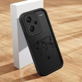 HONTINGA Xiaomi Redmi Note 13 Pro Plus ile Uyumlu Kılıfı Düşüme Önleyici Basitlik Anti Düşme Kamera Korumali Uçak Desen Siyah Yumuşak Silikon Telefon Kılıfı Kadın ve Erkek Için Uygundur K2-0401 - 001-Renkli