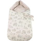 Hood Toile De Jouy Cream Kapüşonlu Kundak Bebek Battaniyesi,%100 Pamuk Yenidoğan Kundak Örtüsü, Hastane Çıkışı Ve Puset Kullanımına Uygun