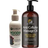 Hoodia Gel 150 ml Fazla Yağlarınıza Jel + Anti-Cellulite Massage Oil Selülitlerinize 240 ml Masaj Yağı - 1li
