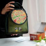 Hoodie Mouse Dans Eden Fare Figürlü Küçük Postacı Omuz Çantası Etnik Bohem Style - Yesil - Yeşil
