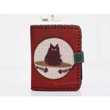 Hoodie Mouse Karamık Figürlü Küçük Cüzdan Etnik Bohem Retro Style - Bordo