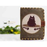 Hoodie Mouse Karamık Figürlü Küçük Cüzdan Etnik Bohem Retro Style -Yeşil - Yeşil