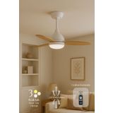 Hoogar Süper Sessiz 3 Renk Uzaktan Kumandalı Dimmer Ayarlı Özel Bambu 95 CM Kanatlı Tavan Vantilatörü BL Isınmaz Motor