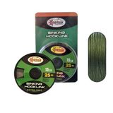 Hook Link Sinking Carp Pe Braid 8 Örgü Assist İpi 25Mt Yeşil Standart 0.20 Lbs