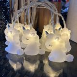 Hoolight İp Işıklar 10 led 7 ft Unicorn Peri Işıkları Pille Çalışan Çocuk Odası Dekorasyonu Süper Eğlenceli İç Mekan Şerit Işıklar Yatak Odası için Led Işıklar (Beyaz)