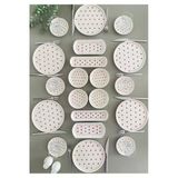 Hooly Home Love 6 Kişilik 20 Parça Kırmızı Kalp Model Kahvaltı Takımı Kırmızı