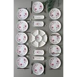 Hooly Home Pembe Bahar 12 Kişilik 23 Parça Kahvaltı Takımı - Brunch Set