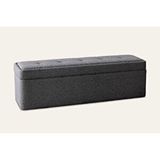 Hoom Concept Lotus Sandıklı Beyaz Puf Bench